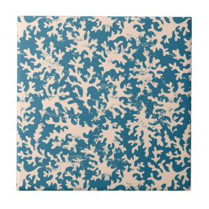 Azulejo De Cerâmica Teste padrão coral bonito