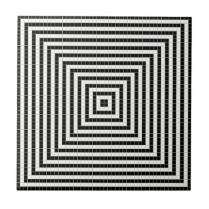 Azulejo De Cerâmica Teste padrão da ilusão do pixel