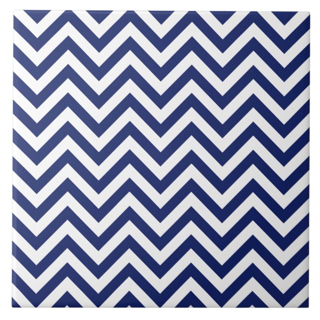 Azulejo De Cerâmica Teste padrão de Chevron das listras do ziguezague (Frente)