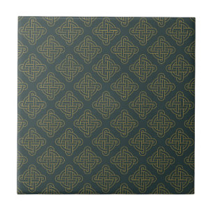 Azulejo De Cerâmica Teste padrão de nó celta elegante