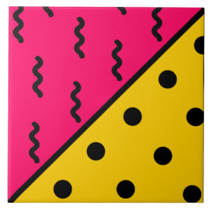 Azulejo De Cerâmica Teste padrão de PopArt