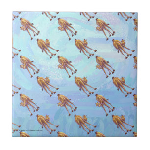 Azulejo De Cerâmica Teste padrão do camelo das cabeças e das caudas 