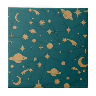 Azulejo De Cerâmica Teste padrão do espaço