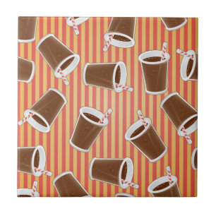 Azulejo De Cerâmica Teste padrão do fast food