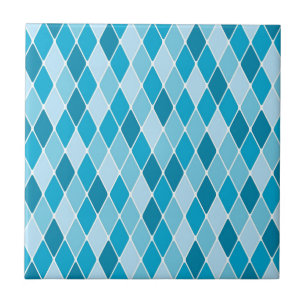 Azulejo De Cerâmica Teste padrão do inverno do Harlequin