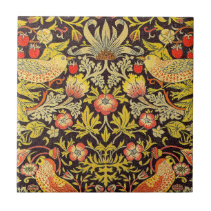 Azulejo De Cerâmica Teste padrão do ladrão da morango de William