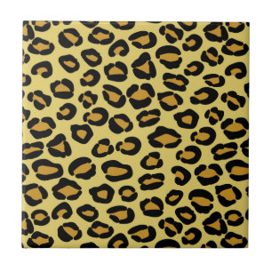 Azulejo De Cerâmica Teste padrão do leopardo