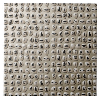 Azulejo De Cerâmica Teste padrão egípcio das pedras dos Hieroglyphics