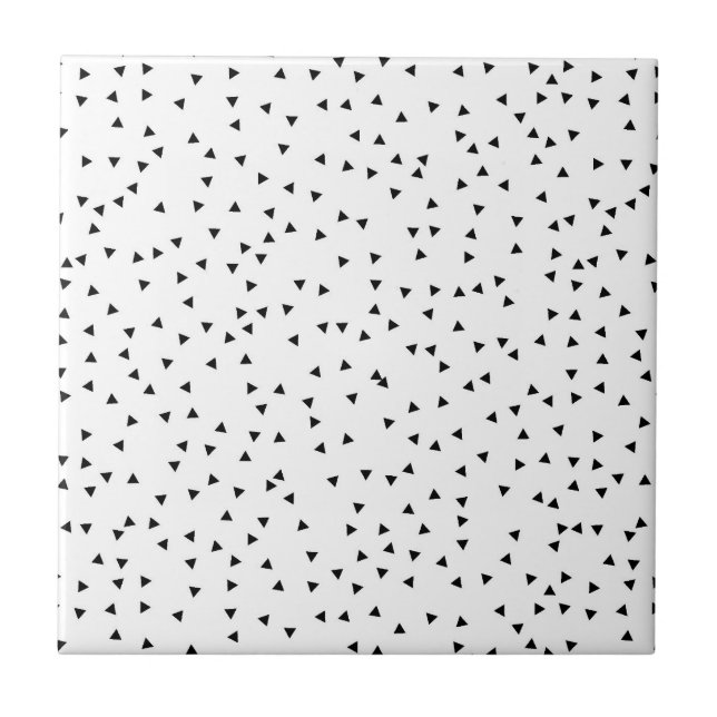 Azulejo De Cerâmica Teste padrão escandinavo do triângulo do estilo (Frente)