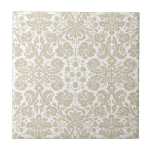 Azulejo De Cerâmica Teste padrão floral francês do nouveau da arte d