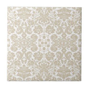 Azulejo De Cerâmica Teste padrão floral francês do nouveau da arte d