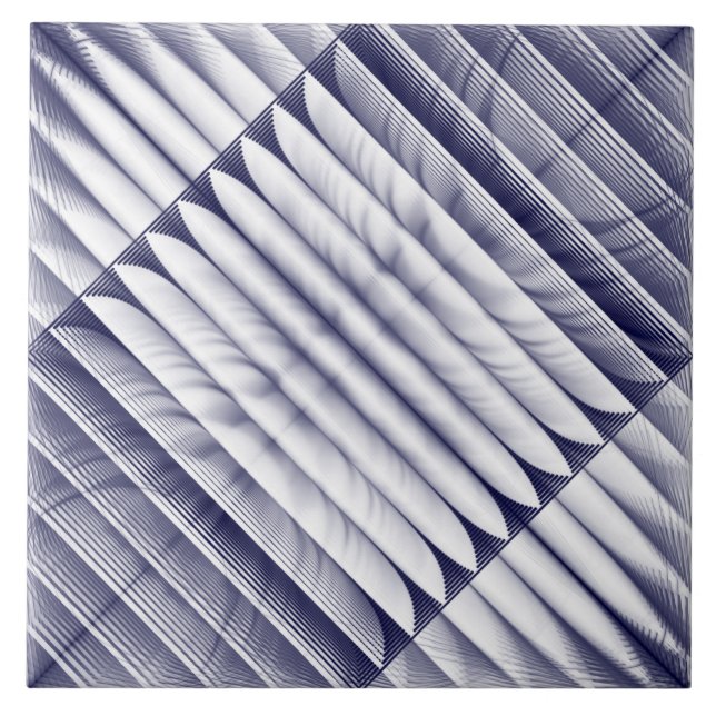 Azulejo De Cerâmica Teste padrão geométrico (Frente)