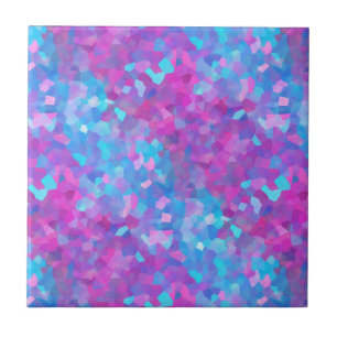 Azulejo De Cerâmica Teste padrão holográfico dos Sparkles