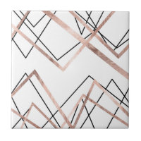 Teste padrão linear branco Dourado cor-de-rosa do