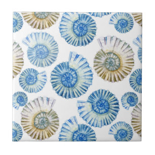 Azulejo De Cerâmica Teste padrão Pastel 2 do Seashell