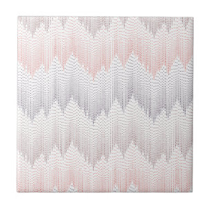 Azulejo De Cerâmica Teste padrão pontilhado polca do pico de montanha