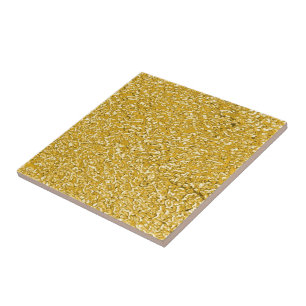 Azulejo De Cerâmica Teste padrão PURO do Splatter do OURO + seus
