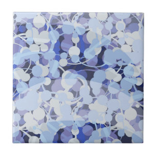 Azulejo De Cerâmica Teste padrão roxo do micróbio