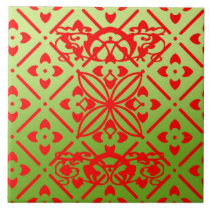 Azulejo De Cerâmica Teste padrão Trivet dos âmbares!