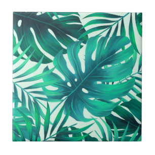 Azulejo De Cerâmica Teste padrão tropical