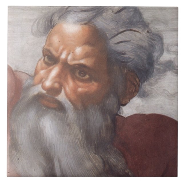 Azulejo De Cerâmica Teto da capela de Sistine (Frente)