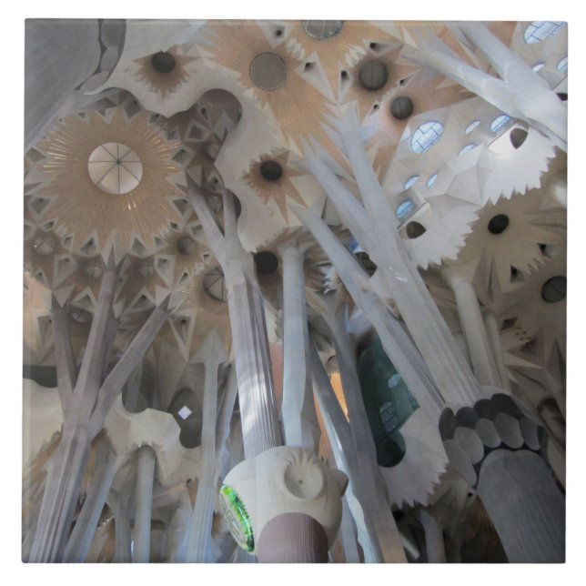 Azulejo De Cerâmica Teto e colunas de Sagrada Família (Frente)