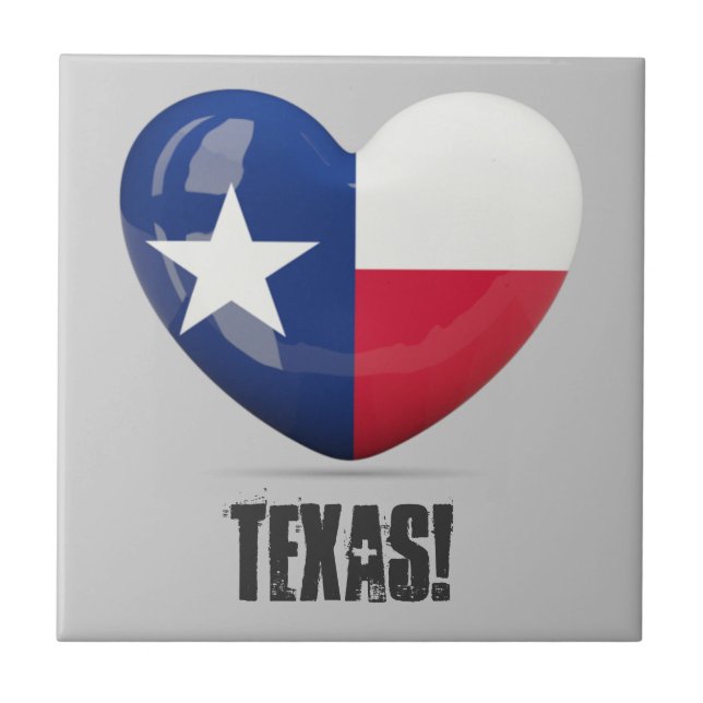 Azulejo De Cerâmica Texas Flag Cutout (Frente)