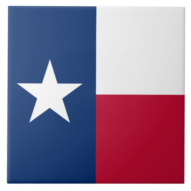 Azulejo De Cerâmica Texas Flag: Longhorns, O Estado das Estrelas do Te (Frente)