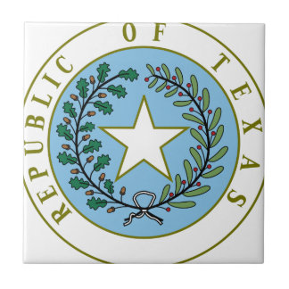 Azulejo De Cerâmica Texas (república da cor do selo de Texas)