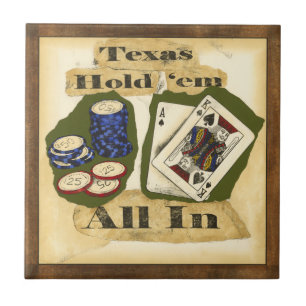 Azulejo De Cerâmica Texas segure-os com King and Ace