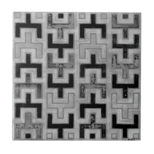 Azulejo De Cerâmica Têxtil africano de mudos com Padrões geométrico