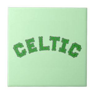 Azulejo De Cerâmica Texto Céltico