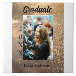 Azulejo De Cerâmica Texto de classe de nome de adição de graduação de 