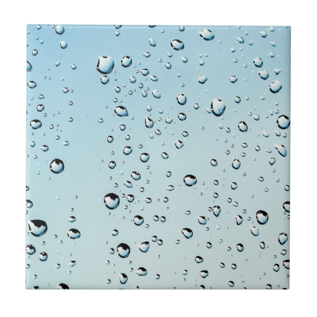 Azulejo De Cerâmica Textura de gotas de chuva (Frente)