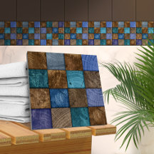 Textura de madeira Arte mosaica