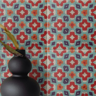 Azulejo De Cerâmica Textura Pedra Distinta Caleidoscópio Geométrico