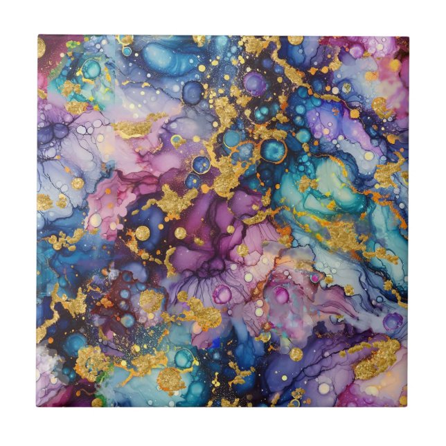 Azulejo De Cerâmica Texturas de abstrato (Frente)