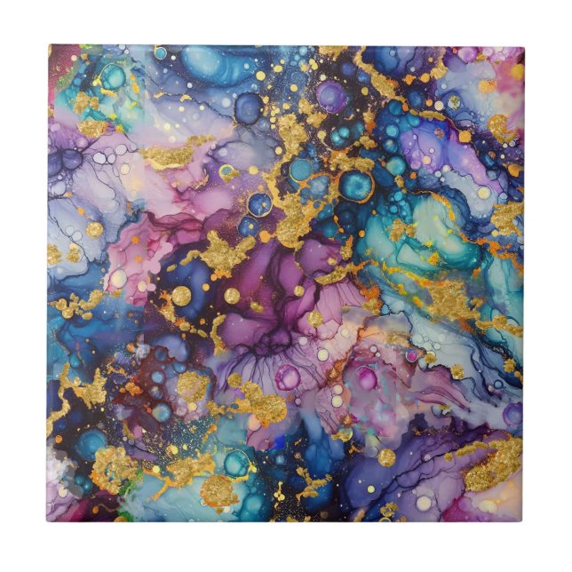 Azulejo De Cerâmica Texturas de abstrato (Frente)