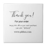 Azulejo De Cerâmica Thank you for purchase pink family business detail<br><div class="desc">design</div>