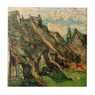 Azulejo De Cerâmica Thatstone Cottages por Vincent van Gogh