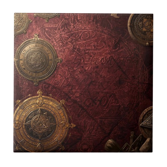 Azulejo De Cerâmica The Alchemist’s Chartroom (Frente)