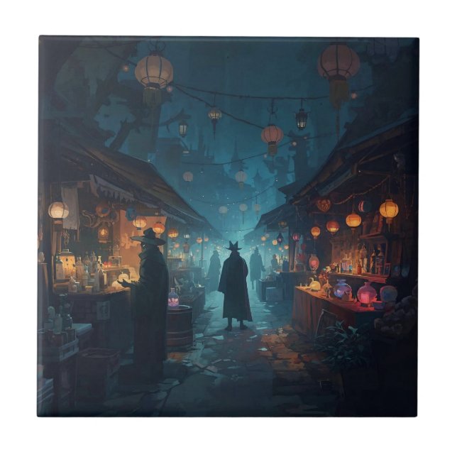 Azulejo De Cerâmica The Alchemist’s Lanterns (Frente)