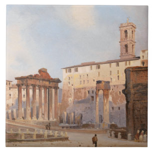 Azulejo De Cerâmica The Ancient Roman Forum (por Ippolito Caffi)