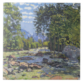 Azulejo De Cerâmica The Black Lutschina (de Ferdinand Hodler)