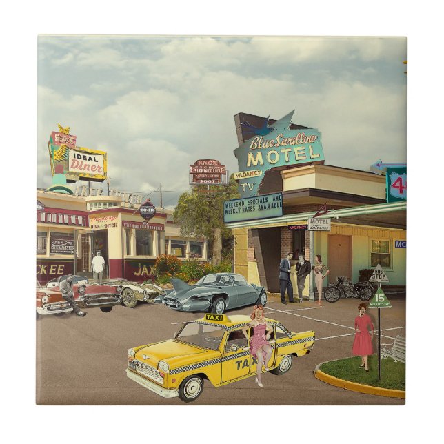 Azulejo De Cerâmica The Cab Driver (Frente)