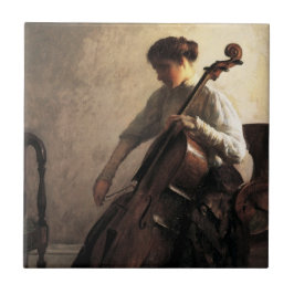 Azulejo De Cerâmica The Cellist (por Joseph DeCamp)