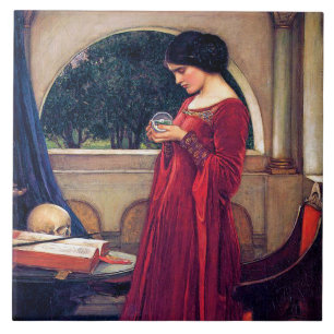 Azulejo De Cerâmica The Crystal Ball, John William Waterhouse