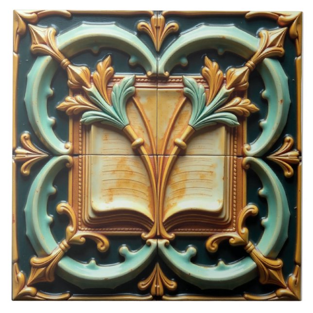 Azulejo De Cerâmica The Floral Codex (Frente)