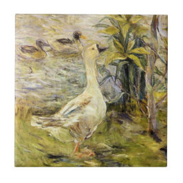Azulejo De Cerâmica The Goose (por Berthe Morisot)