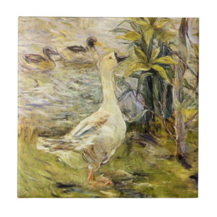 Azulejo De Cerâmica The Goose (por Berthe Morisot)